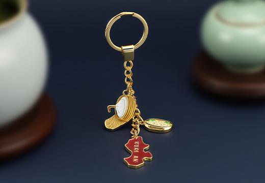 仿真食物金属钥匙扣定制