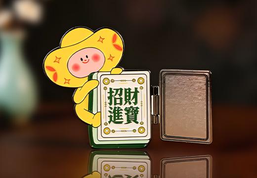 企业翻盖金属冰箱贴定制