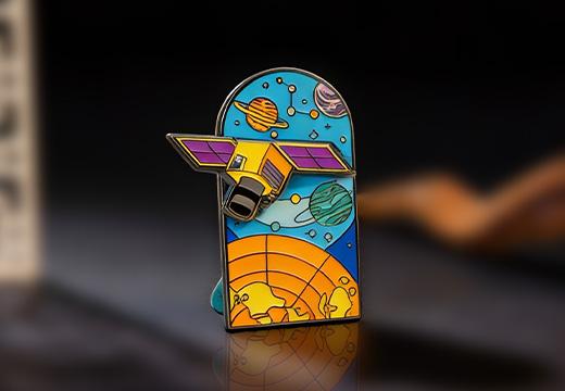 航天金属珐琅徽章定制