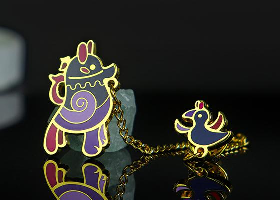 博物馆金属烤漆徽章定制