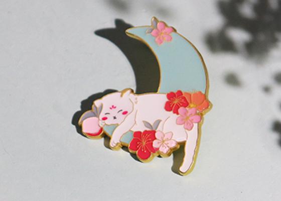 十二花神夜光金属徽章定制