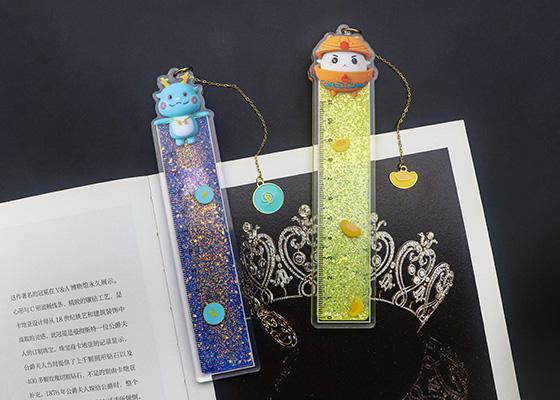 软胶公仔流沙书签尺定制