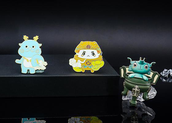 小神兽异形金属徽章定制