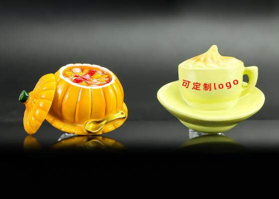 仿真茶饮树脂冰箱贴定制