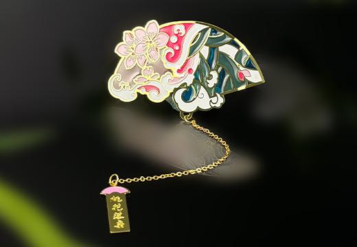 锌合金金属透光书签定制