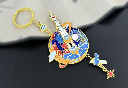 航天航展金属钥匙扣定制