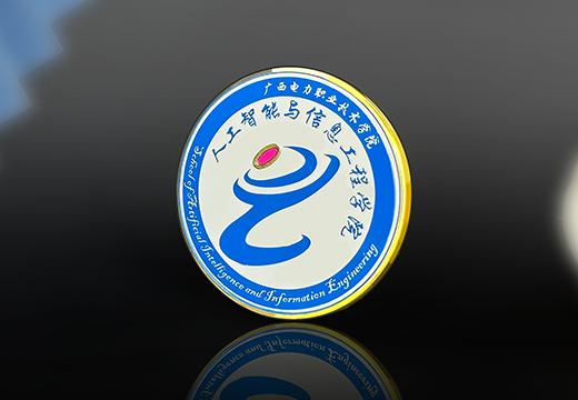 高校金属徽章珐琅校徽定制