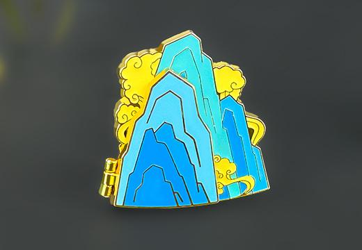 翻盖珐琅金属徽章定制