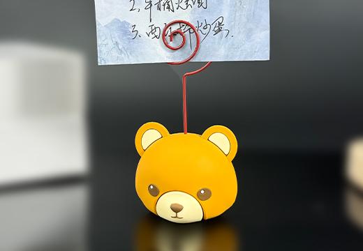 便签夹软胶公仔摆件定制