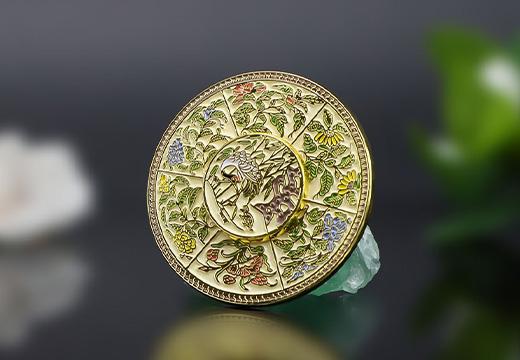旋转金属烤漆冰箱贴定制