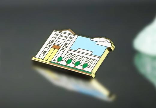 书房珐琅金属徽章定制