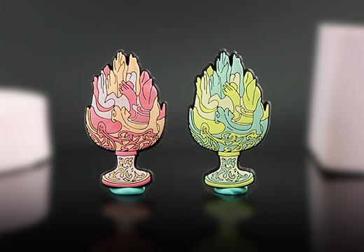 错金铜博山炉软胶冰箱贴