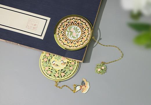 博物馆烤漆金属书签定制