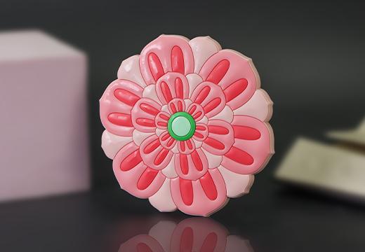 步步生莲软胶冰箱贴定制