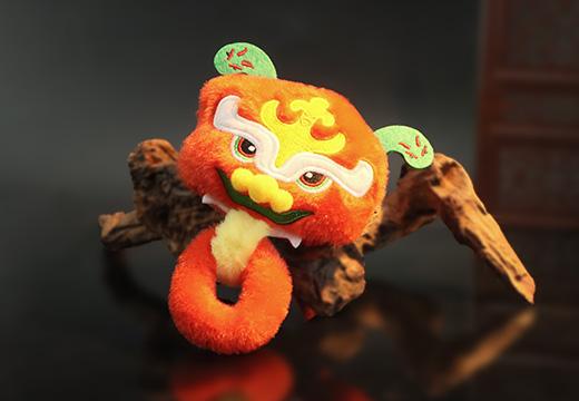 龙凤纹铜辅首毛绒挂件定制