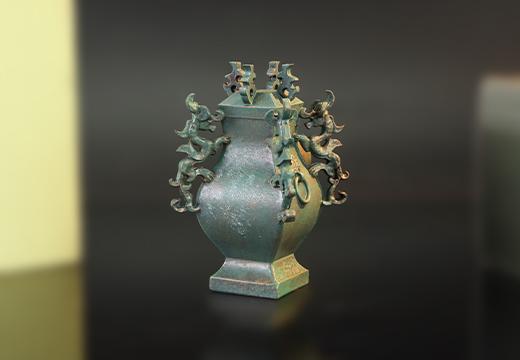 铜方壶树脂冰箱贴定制