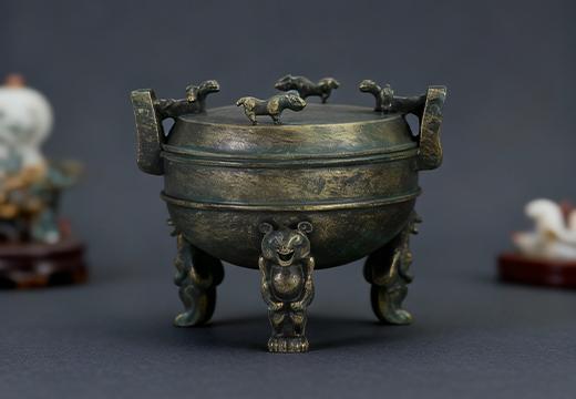 熊足铜鼎树脂冰箱贴定制