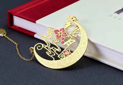 中秋文创金属书签定制
