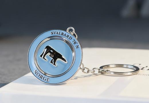 双面旋转金属钥匙扣定制