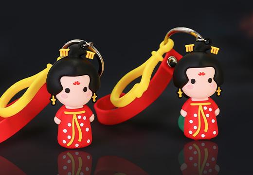 唐人软胶钥匙扣定制