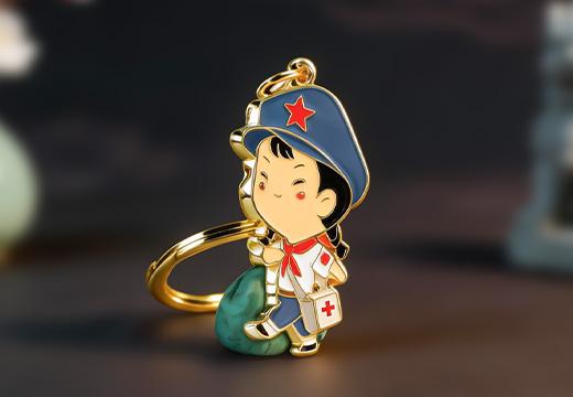 红军金属钥匙扣定制