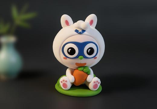 小兔子公仔玩偶摆件定制