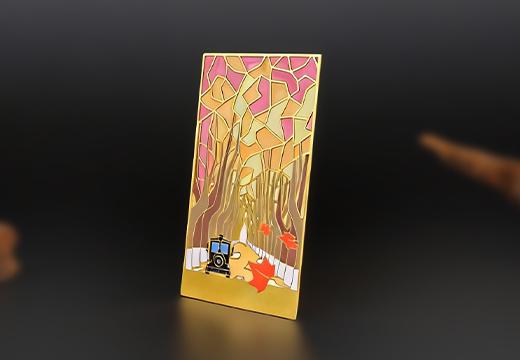 金属珐琅透光书签定制