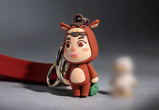 小驴卡通软胶钥匙扣定制