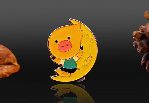 小猪企业金属徽章定制