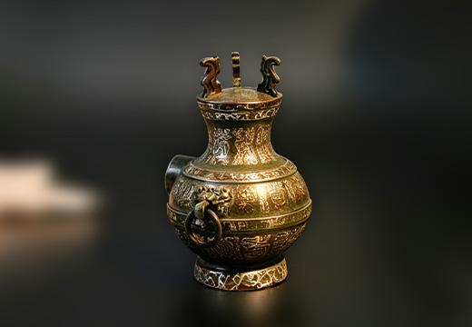 仿真铜壶树脂冰箱贴定制